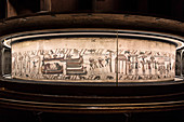 THE BAYEUX TAPESTRY (1077), RELATING THE OF KING HAROLD, FROM HIS RETURN TO NORMANDY IN 1064 UNTIL HIS DEATH, KILLED BY WILLIAM THE CONQUEROR AT THE BATTLE OF HASTINGS IN 1066, LISTED IN THE MEMORY OF THE WORLD REGISTER BY UNESCO, BAYEUX (14), FRANCE