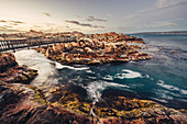 Long exposure of the Canal Rocks at Yallingup, Margaret River, Western Australia, Australia, Oceania