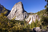 Blick auf den Nevada Fall, Half Dome Trail, Yosemite National Park, Kalifornien, USA