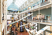 Science and technology gallery of the former Royal Museum, National Museum of Scotland, Royal Museum, National Museum of Scotland, Edinburgh, Scotland, Great Britain, United Kingdom