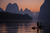 Cormorant Fisherman on River Li\nGuilin Region\nGuangxi, China\nLA008360