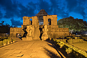 Night View of Konark Sun Temple in Odisha, India