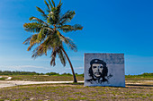Portrait of Che Guevara at Playa Santa Lucia, Cuba