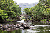 Stone bridge on Muckross Lake, Killarney National Park, County Kerry, Ireland, Europe