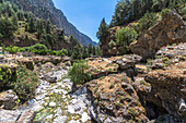 River at Samariá rest area on Samaria Gorge hike, West Crete, Greece