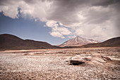 Lagune Piedras Rojas, Lagunas Altiplanicas, Hochebene „Altiplano“, Atacama Wüste, Region Antofagasta, Chile, Südamerika