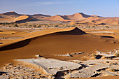 Dunes in the Sossusvlei area, Namib Naukluft Park, Namibia