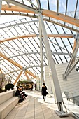 Frankreich, Paris, Bois de Boulogne, Louis-Vuitton-Stiftung von dem Architekten Frank Gehry
