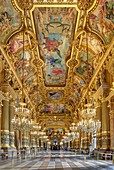 France, Paris, Garnier opera house, the foyer