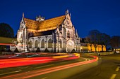 Frankreich, Ain, Bourg-en-Bresse, Kirche Saint-Nicolas-de-Tolentin de Brou, 16. Jahrhundert, extravaganter gotischer Stil, ist Teil des königlichen Klosters Brou