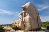 France, Corse du Sud, Figari, La Testa, Gorilla-shaped rock