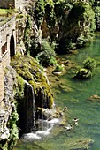 France, Lozere, the Causses and the Cevennes, Mediterranean agro pastoral cultural landscape, listed as World Heritage by UNESCO, the Gorges du Tarn, St Chely du Tarn