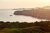 Frankreich, Corse-du-Sud, Bonifacio, die Altstadt oder Haute Ville auf Kalksteinklippen