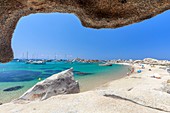 France, Corse du Sud, Bonifacio, Nature reserve of islands Lavezzi, beach of Cala di l' Achiarinu