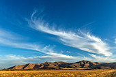 Hills under cloud