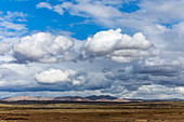 Hills under cloud