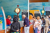 France, Seine Maritime, Le Havre, Quai de l'Isle, fish market directly sold by the fishermen