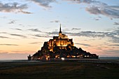 Frankreich, Manche, Bucht von Mont Saint-Michel, UNESCO-Weltkulturerbe, Mont Saint Michel