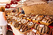 France, Vaucluse, Sault, the market