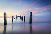 Strand von Uniescie an der Ostsee, Westpommern, Polen