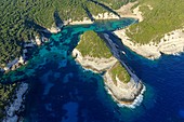 Frankreich, Corse-du-Sud, Freto, Bonifacio, die Insel Frazzio (Luftaufnahme)