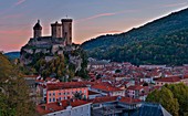 France, Ariege, listed at Great Tourist Sites in Midi Pyrenees, Foix, Foix castle