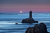 France, Finistere, Iroise, Sizun point, Plogoff, Pointe du Raz, Pointe du Raz up to Sein lighthouses and beacons, Great National Site