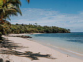 View of the beach, Kokomo Private Island, Fiji Islands, Oceania
