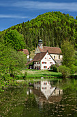 St. Gallus-Kapelle bei Mühlheim an der Donau, Donau-Radweg, Baden-Württemberg, Deutschland