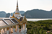 Wat Laem Sak - Temple at Phang Nga Bay, Laem Sak. Krabi region, Thailand