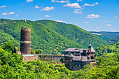 Burg Bischofstein bei Hatzenport, Mosel, Rheinland-Pfalz, Deutschland