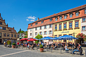 Restaurants in der Altstadt von Ottweiler, Saarland, Deutschland