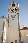Clock Tower, St Maria of the Castle Church, Tavira, Eastern Algarve, Algarve, Portugal,