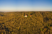 Jagdschloß auf dem Friedrichsberg, Steigerwald, Kitzingen, Unterfranken, Franken, Bayern, Deutschland