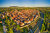Luftbild von Mainbernheim, Kitzingen, Unterfranken, Franken, Bayern, Deutschland, Europa