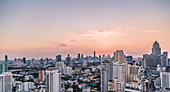 Bangkok skyline at sunset