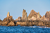 Playa Gueirua, Santa Marina, Asturias, Spain. La Forcada (The Pitchfork) sea stacks
