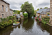 Brittany, France, Pontrieux. Pontrieux village and its river