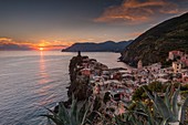 Italien, Ligurien, Nationalpark Cinque Terre, UNESCO-Weltkulturerbe, Vernazza