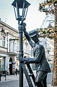 Monument in Petrikauer Strasse (Ulica Piotrkowska), in Lodz, Poland, Europe