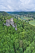 Neideck ruin in Wiesenttal, Franconian Switzerland Nature Park, Franconian Jura, Forchheim, Upper Franconia, Franconia, Bavaria, Germany, Europe