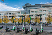 E-scooter in front of the American embassy in Berlin