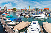 Lindau Hafen in Lindau, Bayern, Deutschland