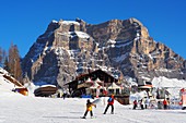 Am Monte Pelmo im Skigebiet Civetta über Alleghe, Dolomiten, Venetien, Italien