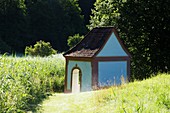 Im Schambachtal am Altmühltal, Kapelle, Wiese, Oberbayern, Bayern, Deutschland