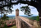 Castle ruins Auerbach near Bensheim, Middle Ages, Hesse, Germany