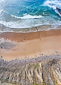 Los Caballos beach, Cuchia, Miengo Municipality, Cantabrian Sea, Cantabria, Spain, Europe
