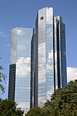 Zwillingstürme der Deutschen Bank, Frankfurt am Main, Deutschland