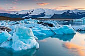 Gletscherlagune Jökulsárlón, Austurland, Island