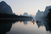 Cormorant Fisherman on River Li\nGuilin Region\nGuangxi, China\nLA008363